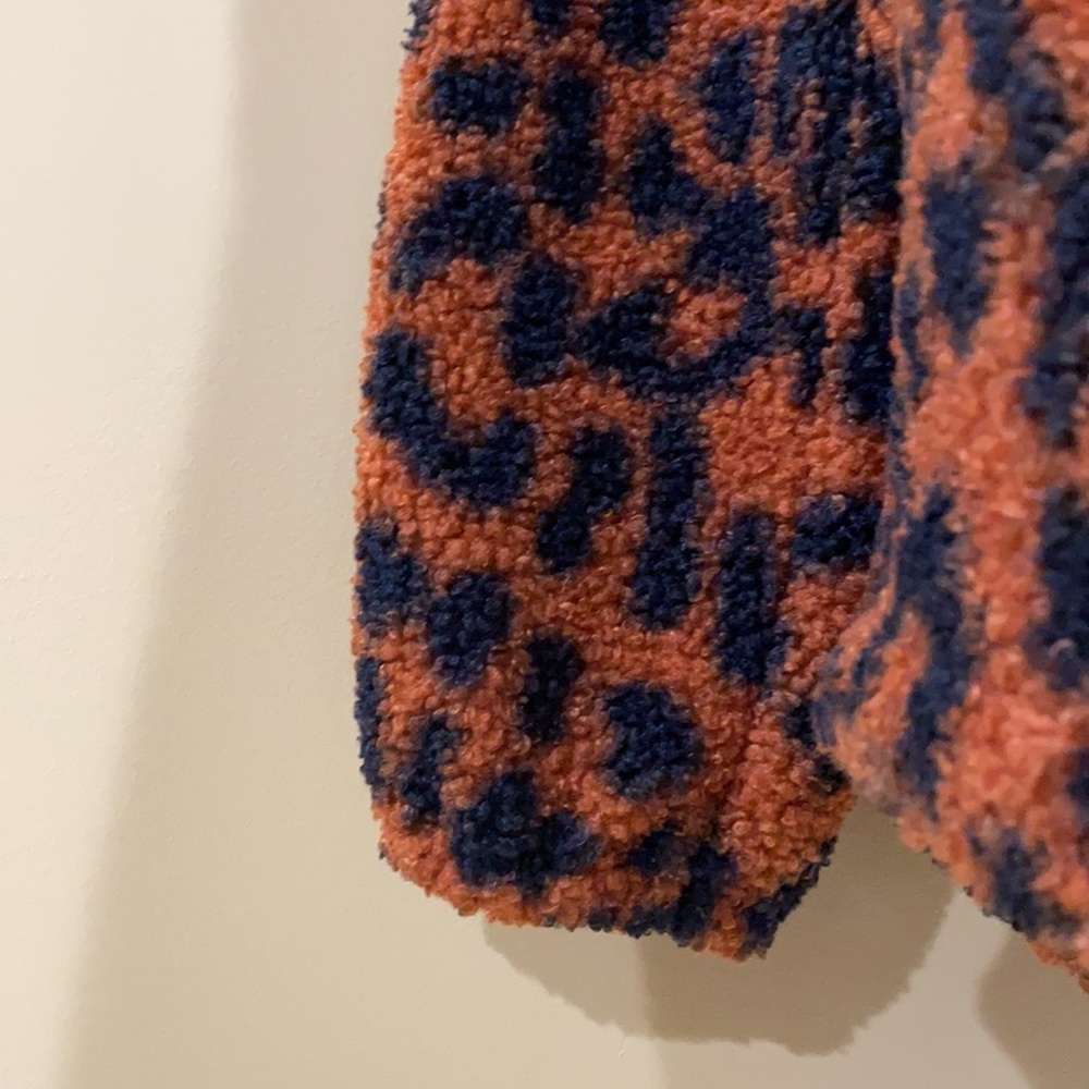 LOFT Leopard Print Sherpa Hoodie - Picture 9 of 11